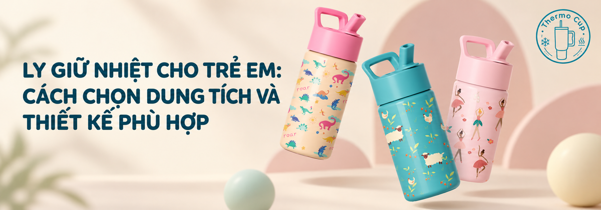 Ly giữ nhiệt cho trẻ em: Cách chọn dung tích và thiết kế phù hợp
