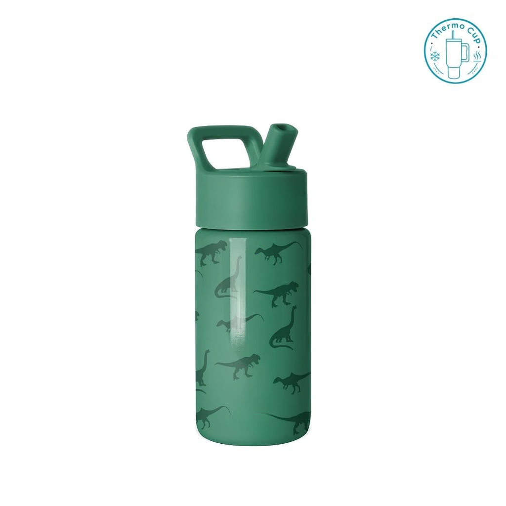 Ly giữ nhiệt cho trẻ em Miso Home họa tiết khủng long xanh 400ml/500ml TE-MH-KLDX-400/TE-MH-KLDX-500