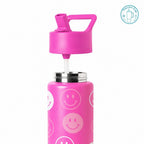 Ly giữ nhiệt cho trẻ em Miso Home họa tiết mặt cười hồng 400ml/500ml TE-MH-MCH-400/TE-MH-MCH-500