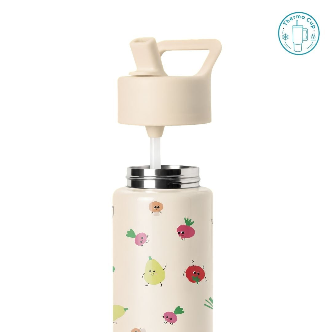 Ly giữ nhiệt cho trẻ em Miso Home họa tiết rau củ 400ml/500ml TE-MH-RC-400/TE-MH-RC-500