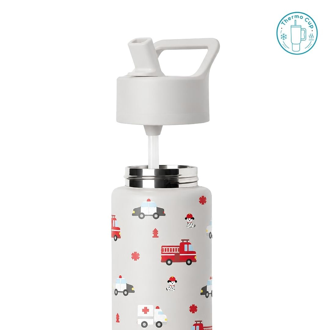 Ly giữ nhiệt cho trẻ em Miso Home họa tiết xe cứu hỏa 400ml/500ml TE-MH-XCH-400/TE-MH-XCH-500