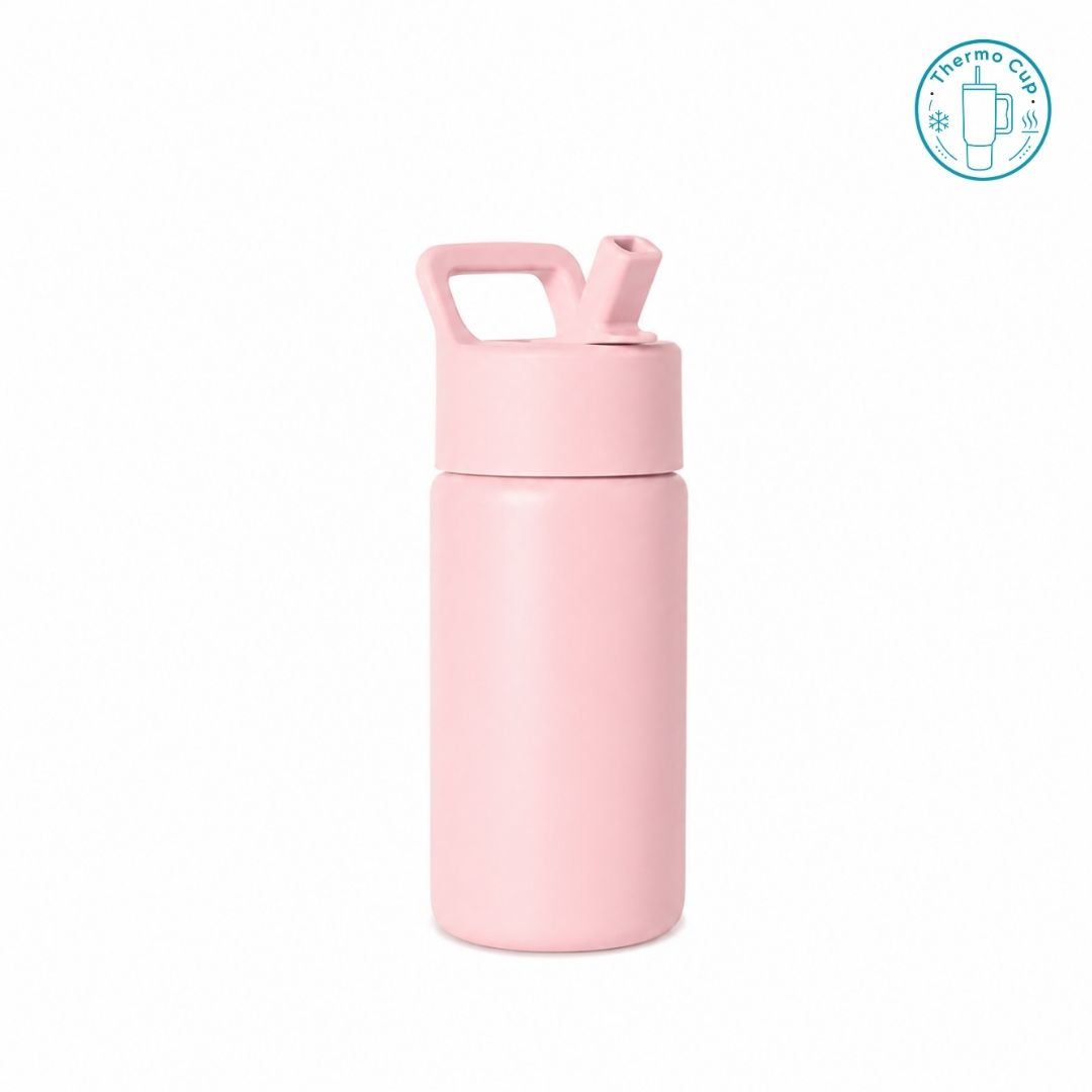 Ly giữ nhiệt cho trẻ em Sora Living màu hồng pastel 400ml/500ml TE-SL-HP-400/TE-SL-HP-500