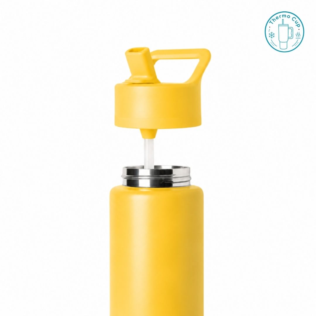 Ly giữ nhiệt cho trẻ em Sora Living màu vàng tươi 400ml/500ml TE-SL-VT-400/TE-SL-VT-500