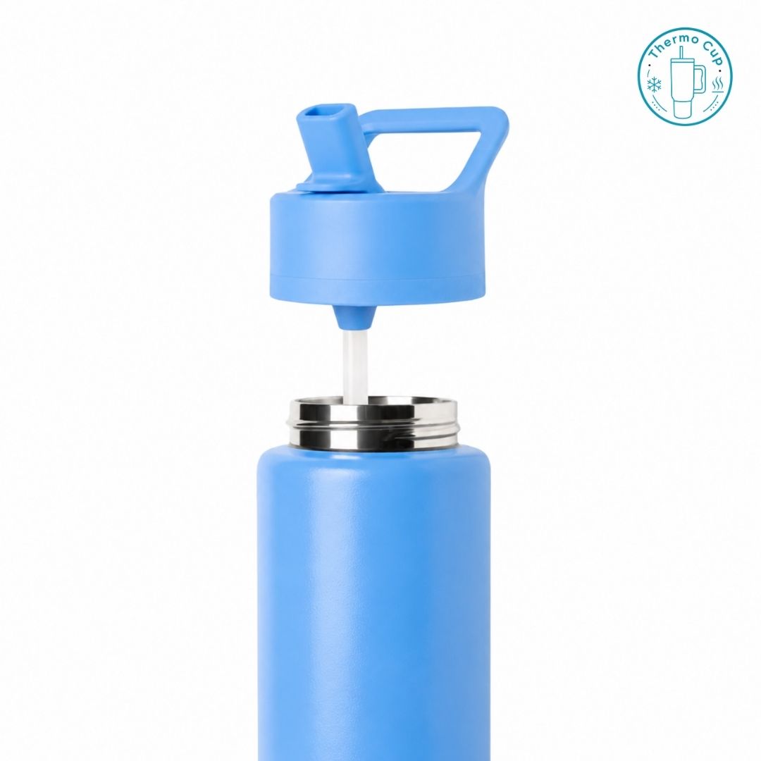 Ly giữ nhiệt cho trẻ em Sora Living màu xanh dương 400ml/500ml TE-SL-XD-400/TE-SL-XD-500