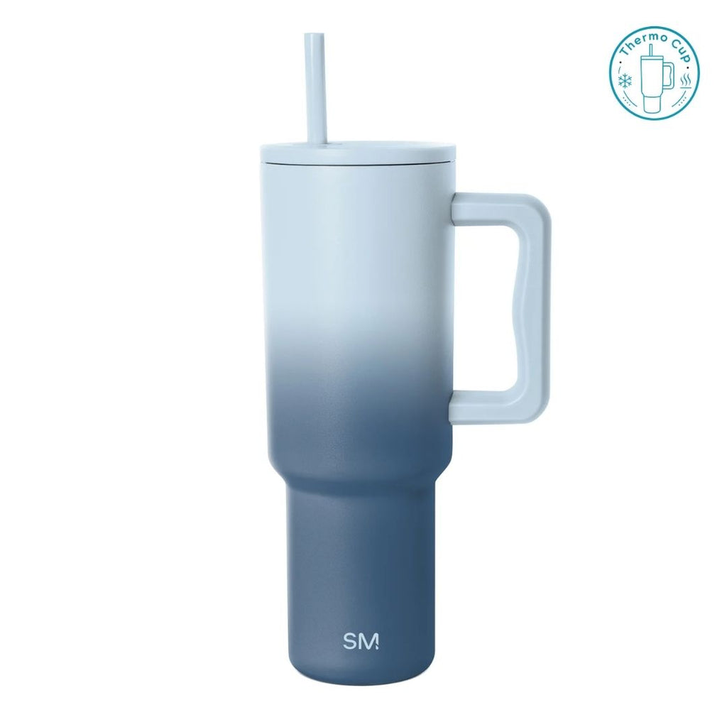 Ly giữ nhiệt có quai Summer Mood màu xanh dương chuyển sắc 400ml/500ml CQ-SM-XDCS-400/CQ-SM-XDCS-500