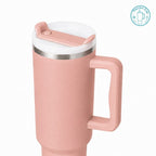 Ly giữ nhiệt có quai Zebra Wave màu hồng đất 400ml/500ml CQ-ZW-HD-400/CQ-ZW-HD-500