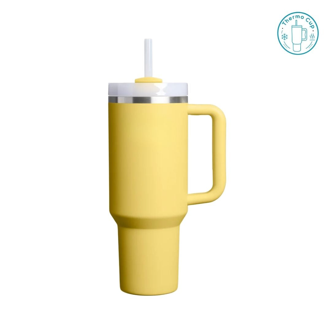 Ly giữ nhiệt có quai Zebra Wave màu vàng tươi 400ml/500ml CQ-ZW-VT-400/CQ-ZW-VT-500