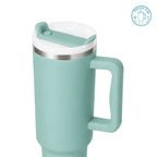 Ly giữ nhiệt có quai Zebra Wave màu xanh ngọc 400ml/500ml CQ-ZW-XN-400/CQ-ZW-XN-500