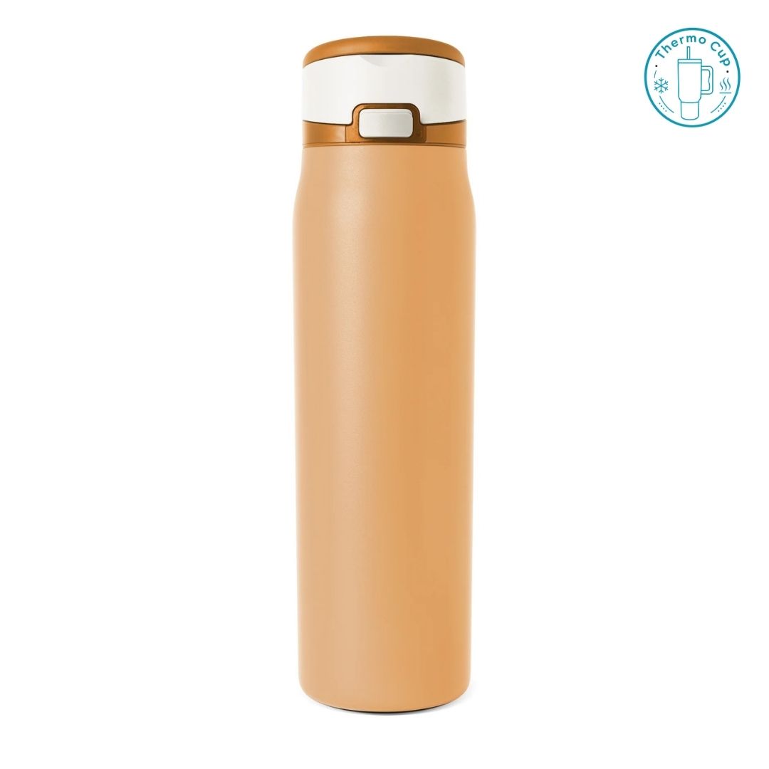Ly giữ nhiệt nắp bật Sora Living màu cam đào 710ml/880ml NB-SL-CD-710/NB-SL-CD-880