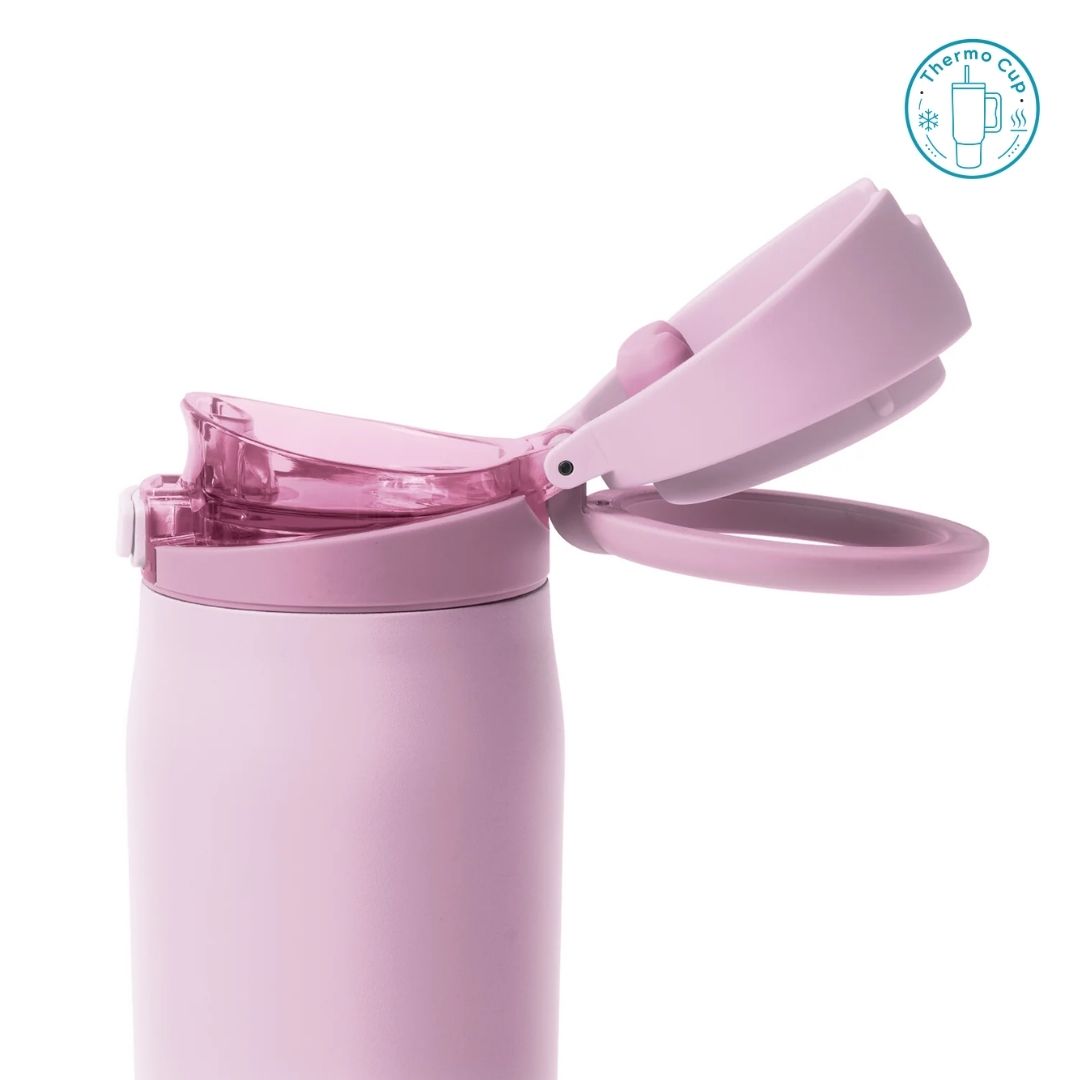 Ly giữ nhiệt nắp bật Sora Living màu tím pastel 710ml/880ml NB-SL-TP-710/NB-SL-TP-880