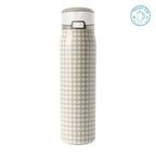 Ly giữ nhiệt nắp bật Summer Mood họa tiết caro be trắng 710ml/880ml NB-SM-CBT-710/NB-SM-CBT-880