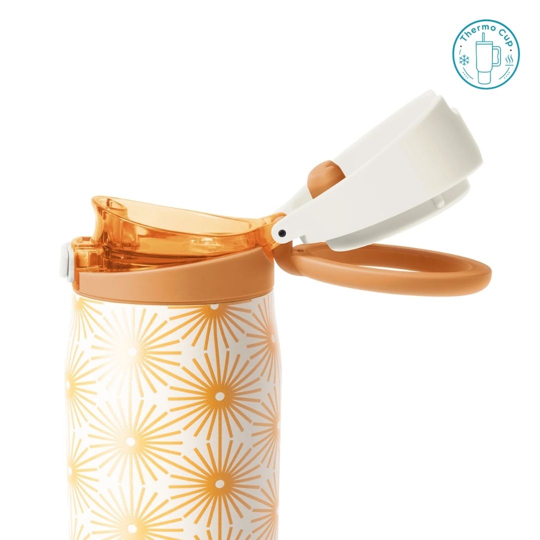 Ly giữ nhiệt nắp bật Summer Mood họa tiết hoa mặt trời 710ml/880ml NB-SM-HMT-710/NB-SM-HMT-880