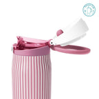 Ly giữ nhiệt nắp bật Summer Mood họa tiết sọc hồng trắng 710ml/880ml NB-SM-SHT-710/NB-SM-SHT-880