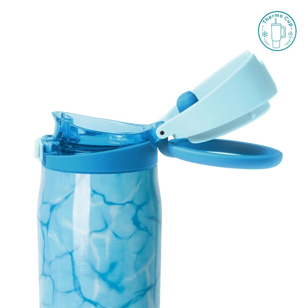 Ly giữ nhiệt nắp bật Summer Mood họa tiết vân đá xanh 710ml/880ml NB-SM-VDX-710/NB-SM-VDX-880