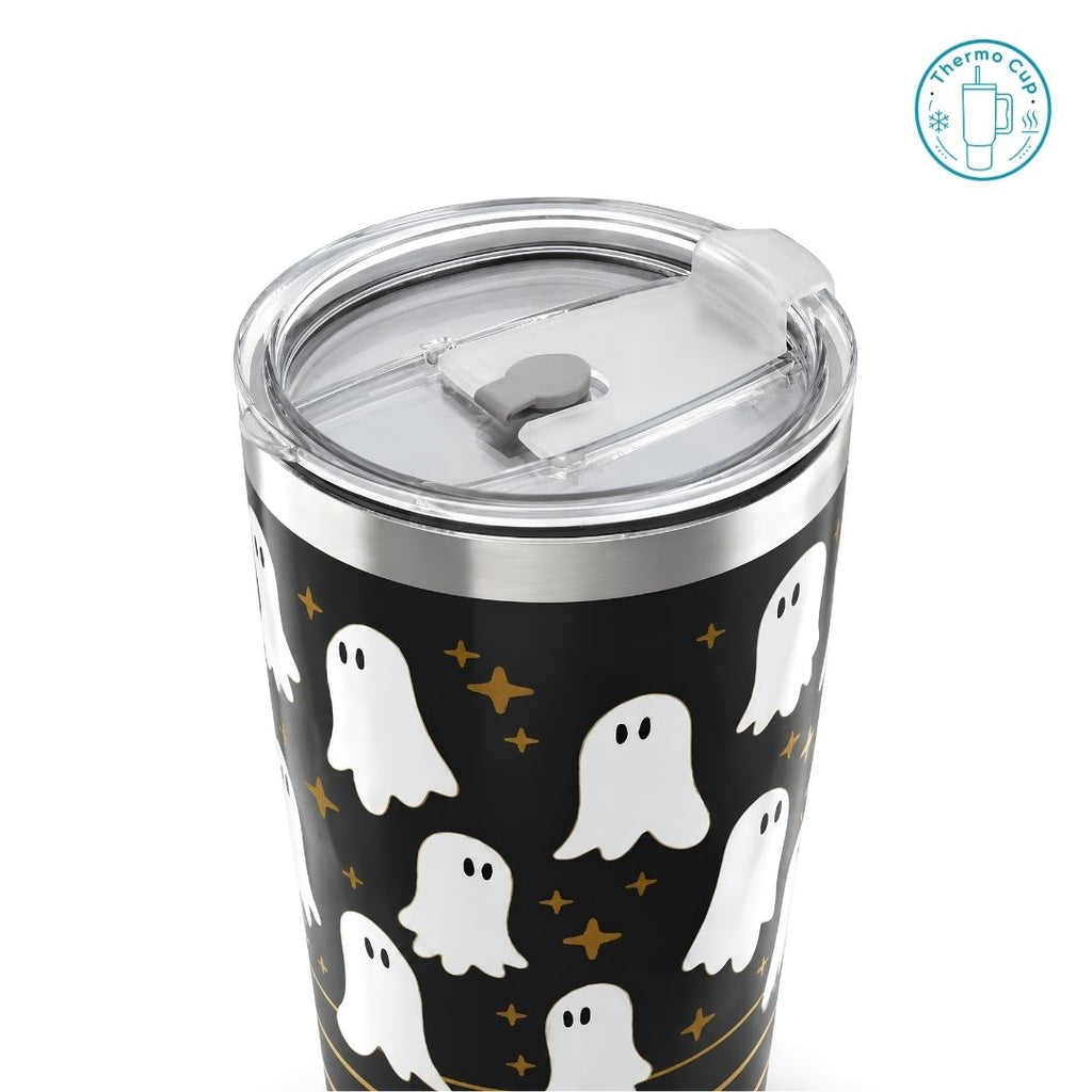 Ly giữ nhiệt vát eo Aura Flask họa tiết bóng ma và ngôi sao 600ml/880ml VE-AF-BMNS-600/VE-AF-BMNS-880