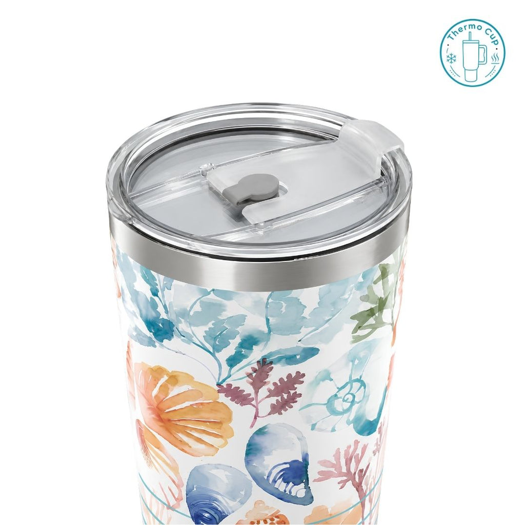 Ly giữ nhiệt vát eo Aura Flask họa tiết vân đá xanh 600ml/880ml VE-AF-VDX-600/VE-AF-VDX-880